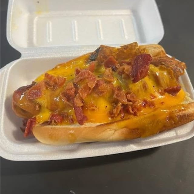 Bacon Cheese Dog.